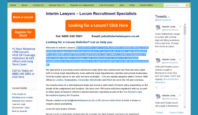 Interim Lawyers